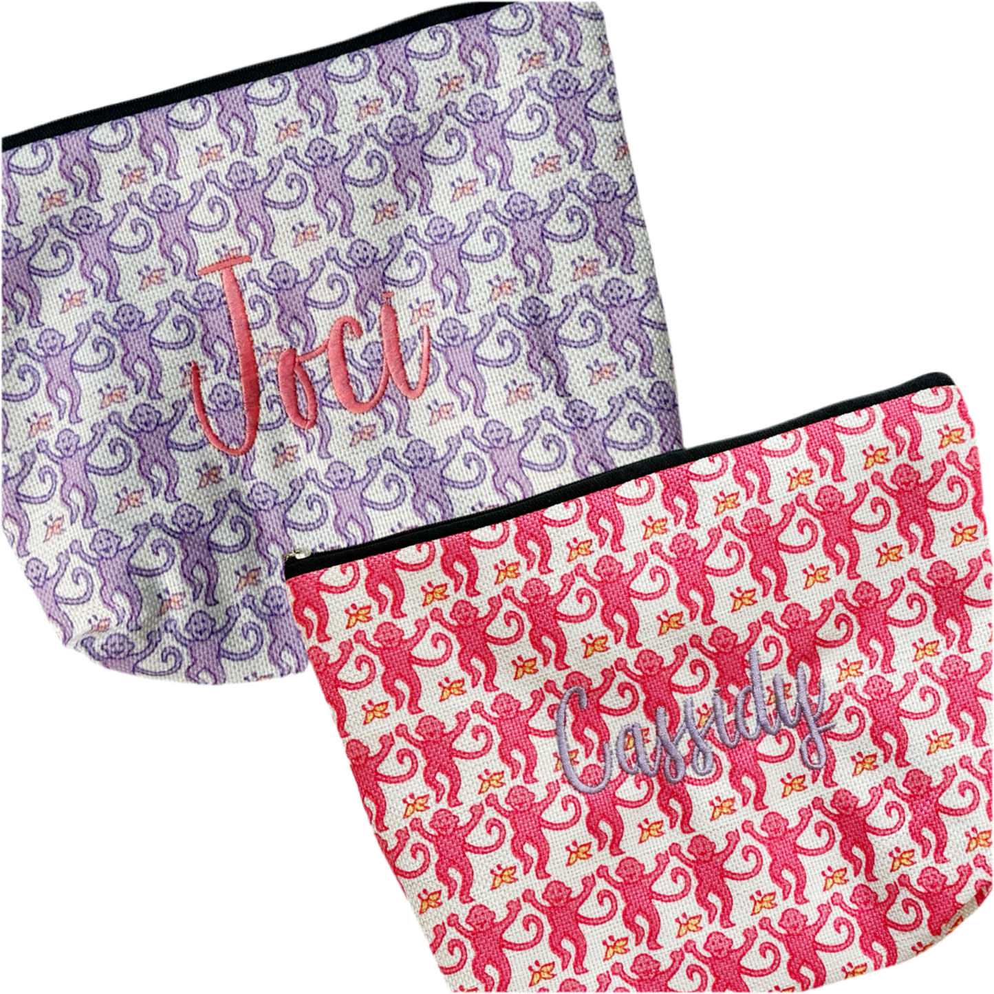 Monkey Zipper Pouch