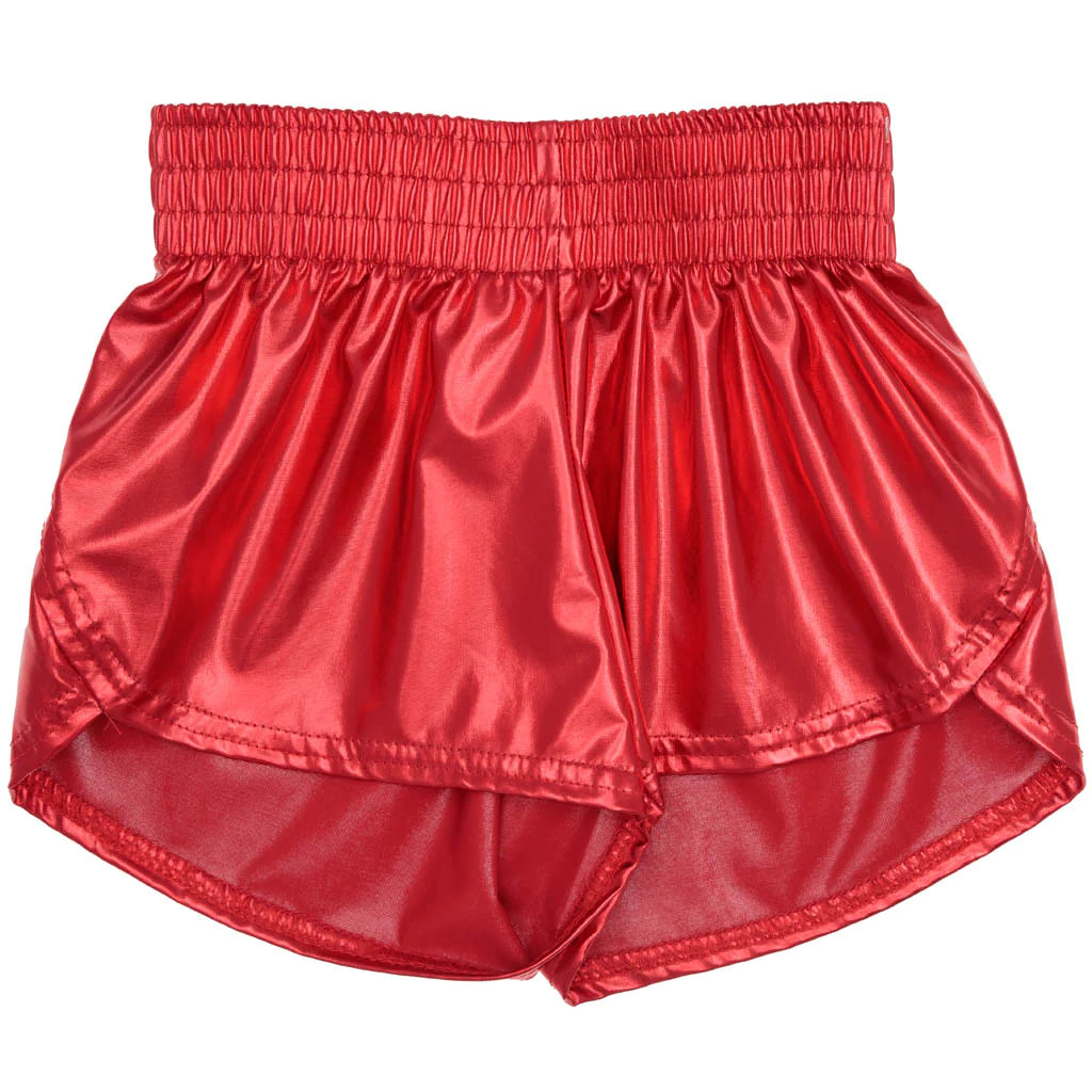 Girls Metallic Shorts