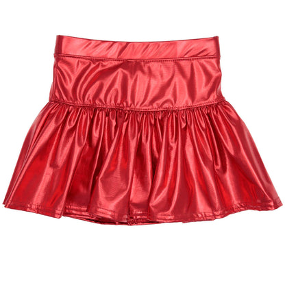 Girls Metallic Skorts