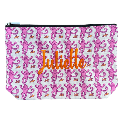 Monkey Zipper Pouch