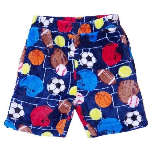 Ball Sports Shorts Fleece Pajama Shorts