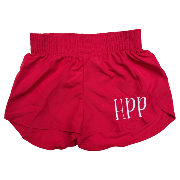 Girls red athletic shorts 2025