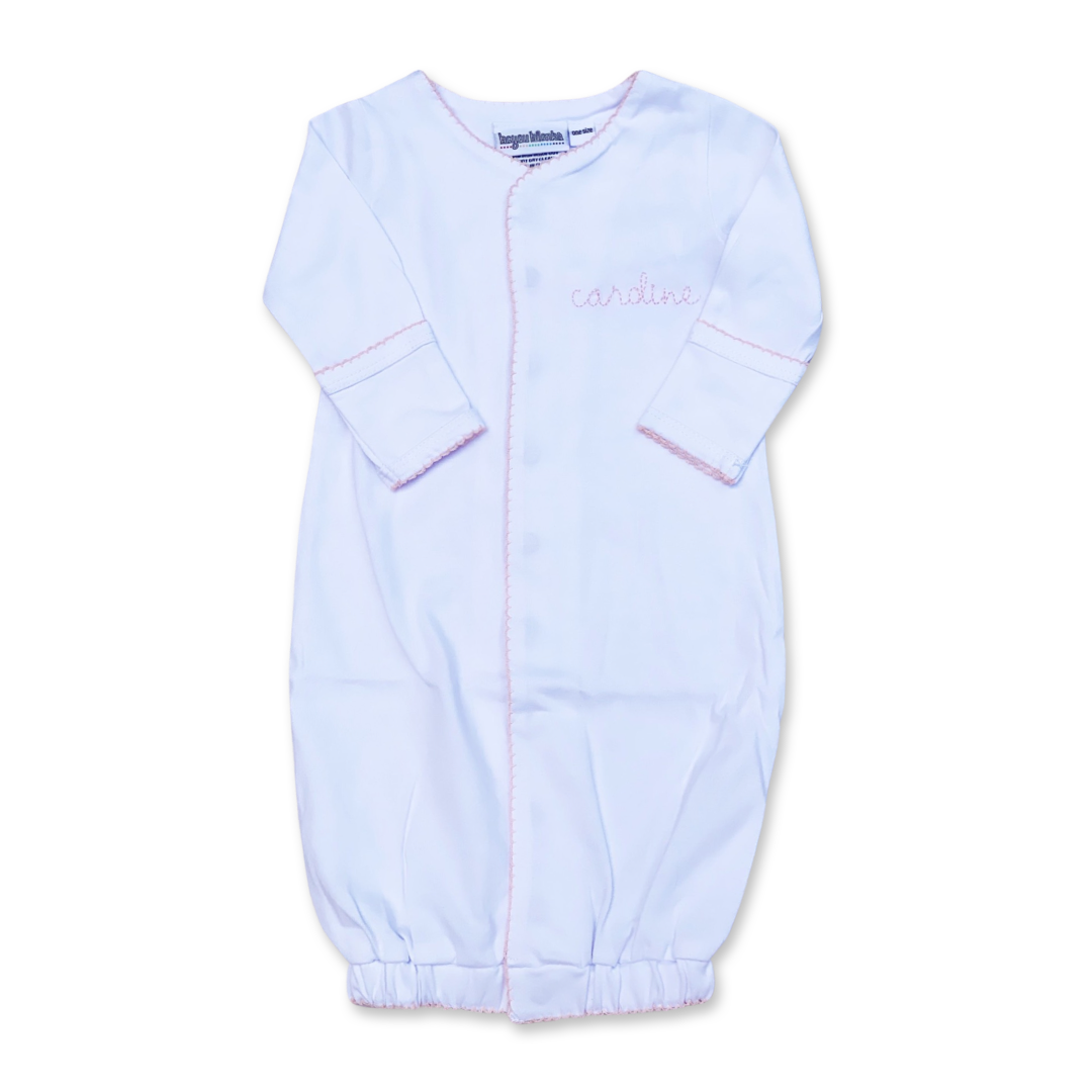 Picot Trim Infant Gown