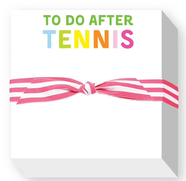 To Do After Tennis Chubby Notepad