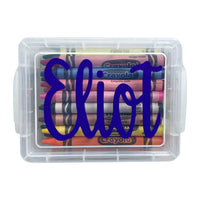 Personalized Crayon Box with Crayons