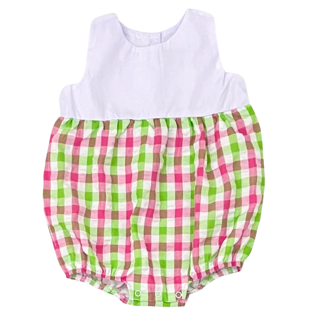 Gingham Bubble - Pink & Green