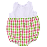 Gingham Bubble - Pink & Green