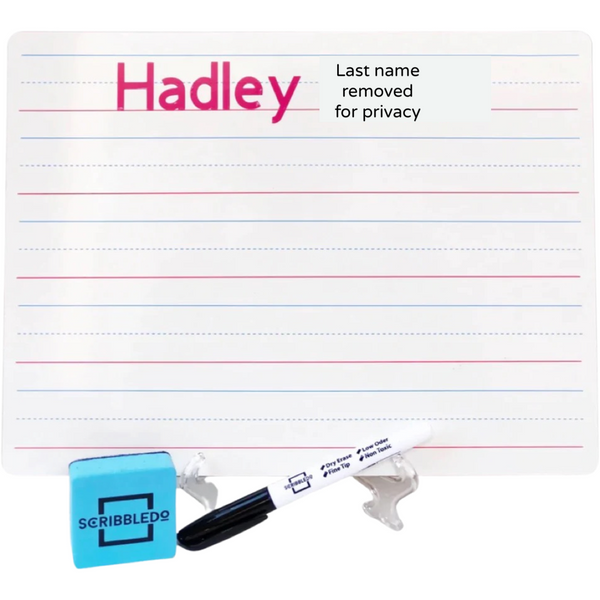 Personalized Double Sided Student Dry Erase Board