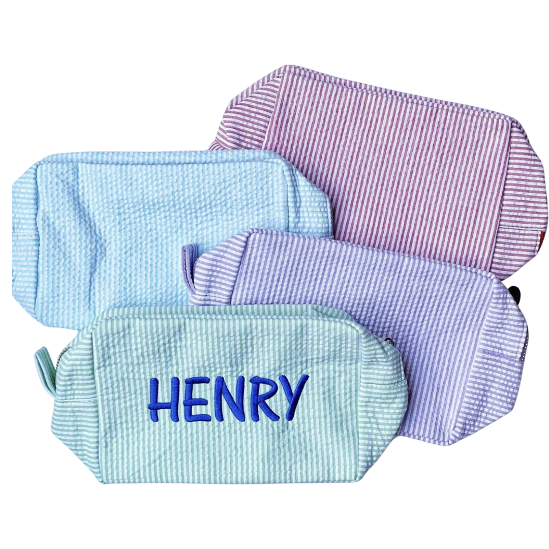 Seersucker Toiletry Bag