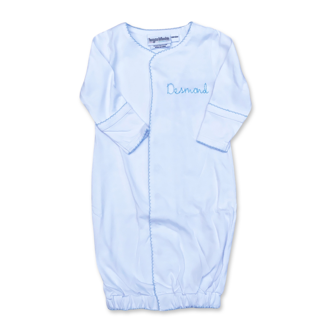 Picot Trim Infant Gown